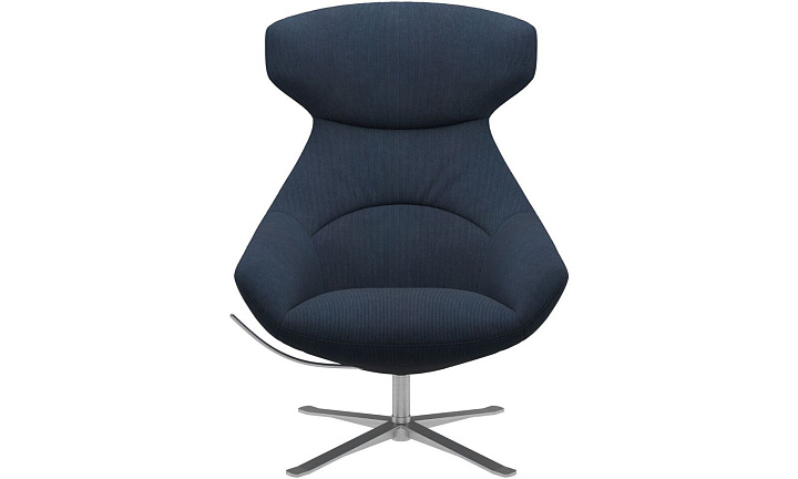 Кресло Porto с функцией вращения - Skagen 3163 Темно-синяя ткань  -  Под заказ