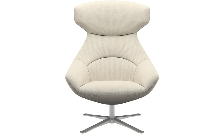 Кресло Porto с функцией вращения - Bresso 3150 Бежевая ткань -  Под заказ