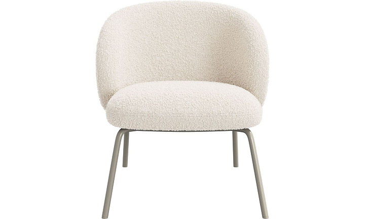 Кресло Princeton - Auckland Boucle 3180 Белая Ткань  -  Под заказ