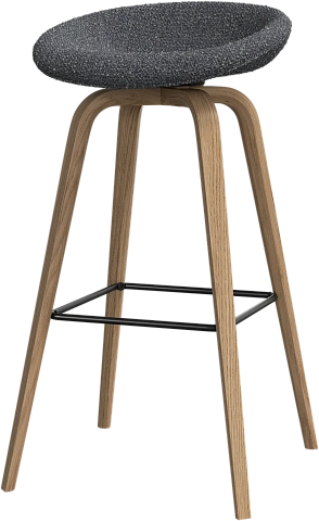 Барный стул Hauge - Avellino ткань серо-голубого  цвета 3253 -  Под заказ