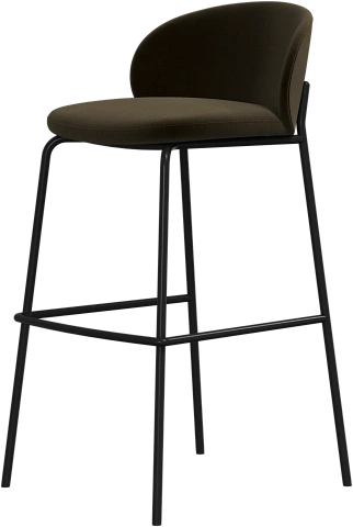 Барный стул Princeton - Velvet 3132 Ткань пыльно-коричневого цвета 
