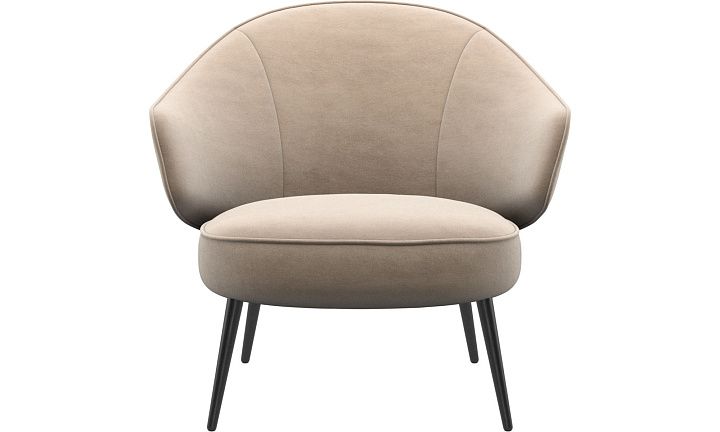 Кресло Charlotte -  Velvet 3033 Tкань песочного цвета -  Под заказ