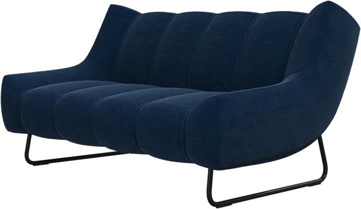 2-х местный диван Nawabari - Skagen 3163 Темно-синяя ткань  -  Под заказ