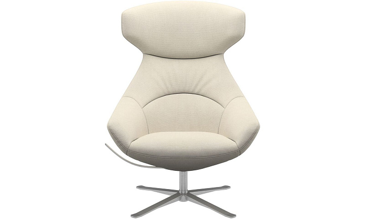 Кресло Porto с функцией вращения - Bresso 3150 Бежевая ткань -  Под заказ