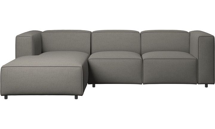 Диван Carmo с модулем для отдыха - Frisco 2067 Ткань цвета серого камня  -  Под заказ