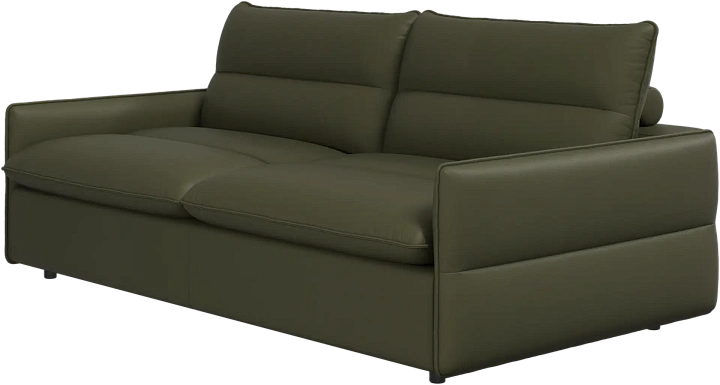 3-местный диван-кровать Southampton - Nordic Grain 5133 Кожа светло-зеленого цвета -  Под заказ