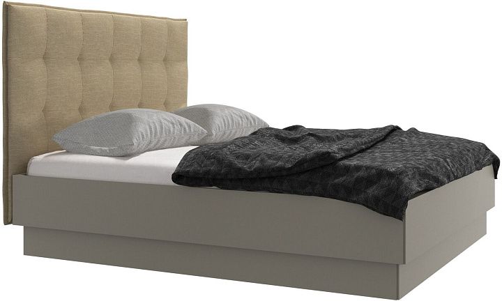 Кровать Lugano с местом для хранения - Nani 2110 Ткань песочного цвета  -  Под заказ