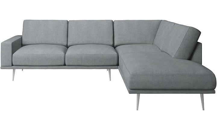 Диван Carlton с модулем для отдыха - Bresso 3152 Серая ткань  -  Под заказ