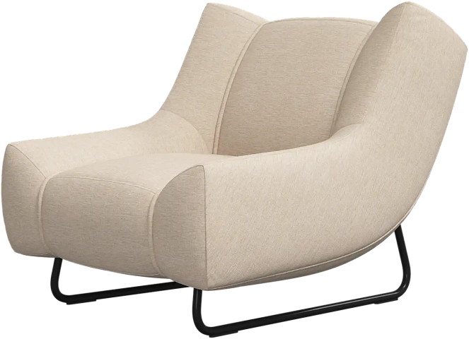 Кресло Nawabari - Tomelilla fabric 3145 Бежевая ткань -  Под заказ