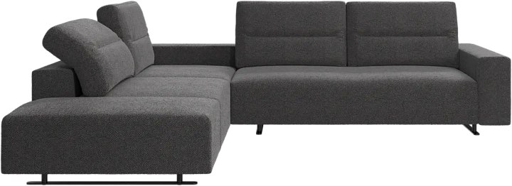 Угловой диван Hampton с регулируемой спинкой и системой хранения с правой стороны