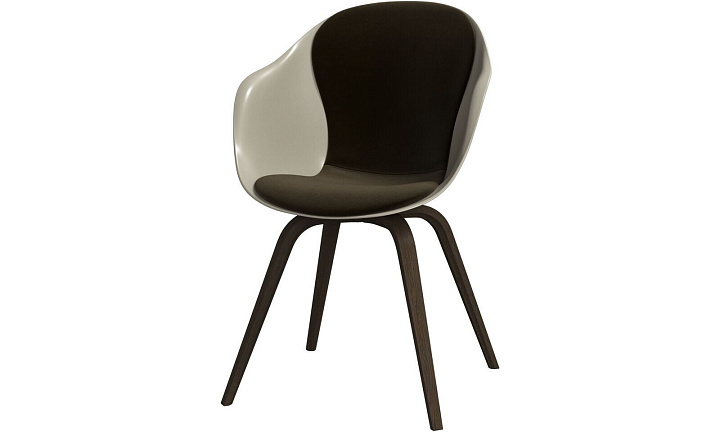 Обеденный стул Hauge - Velvet 3132 Ткань пыльно-коричневого цвета  -  Под заказ