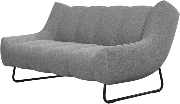 2-х местный диван Nawabari - Bristol 3060 Ткань светло-серого цвета  -  Под заказ