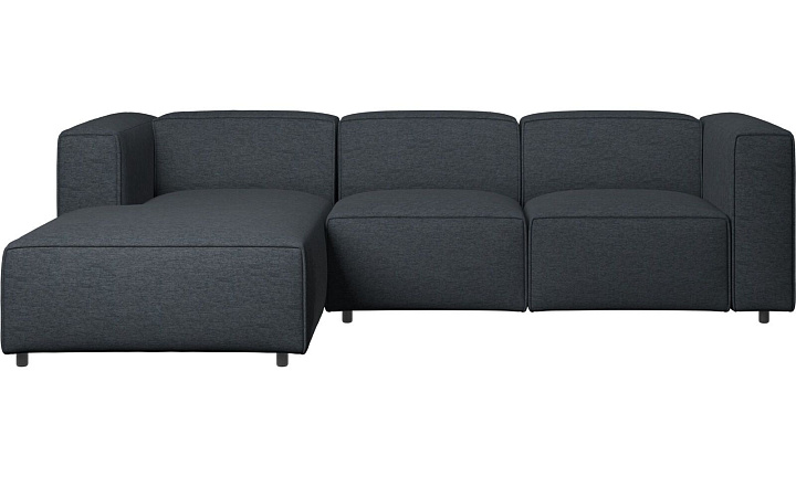 Диван Carmo с модулем для отдыха - Bristol 3065 Синяя ткань  -  Под заказ