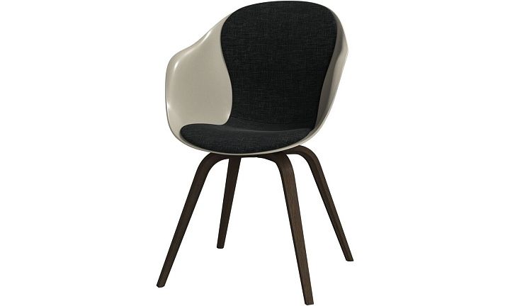 Обеденный стул Hauge - Napoli 2255 Ткань цвета серого камня -  Под заказ