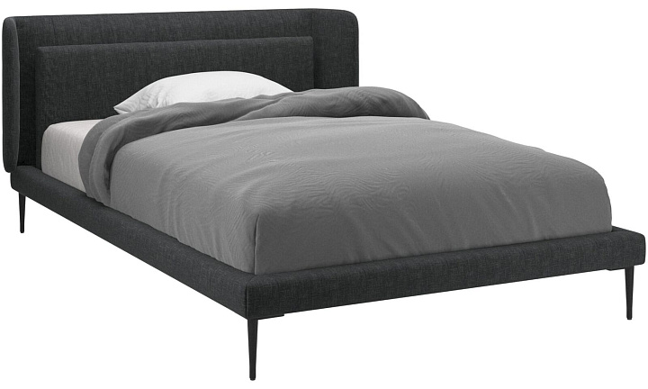 Кровать Austin, без матраса - Napoli 2255 Ткань цвета серого камня -  Под заказ