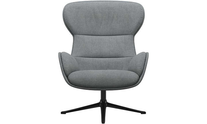 Кресло Reno с функцией вращения - Bresso 3152 Серая ткань  -  Под заказ