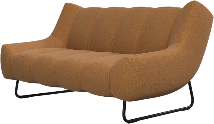 2-х местный диван Nawabari - Bristol 3066 Ткань горчичного цвета  -  Под заказ