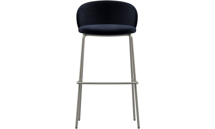 Барный стул Princeton - Velvet 3031 Синяя ткань  -  Под заказ