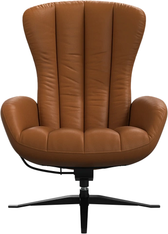 Кресло Tilburg с функцией вращения - Nordic Grain 5134 Кожа карамельного цвета -  Под заказ