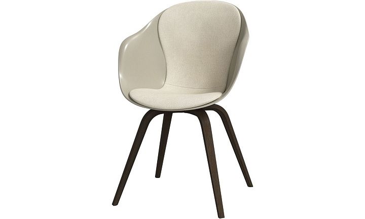 Обеденный стул Hauge - Bresso 3150 Бежевая ткань -  Под заказ