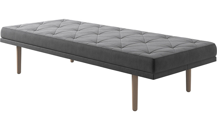 Кушетка Fusion - Velvet 3030 Серая ткань  -  Под заказ