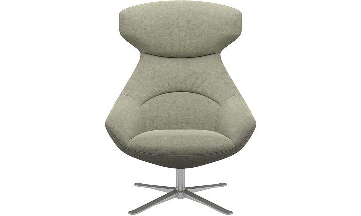 Кресло Porto с функцией вращения - Lazio 3092 Светло-зеленая ткань  -  Под заказ