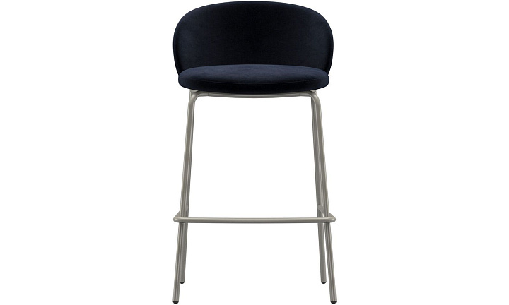 Барный стул Princeton - Velvet 3031 Синяя ткань  -  Под заказ