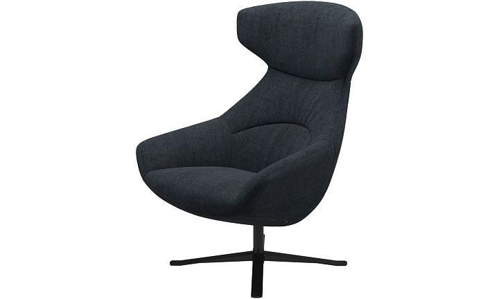 Кресло Porto с функцией вращения - Tomelilla fabric 3144 Blue  -  Под заказ