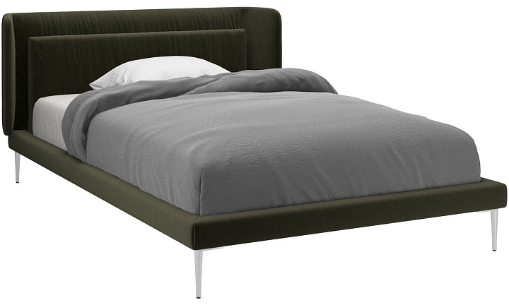 Кровать Austin, без матраса - Velvet 3134 Ткань светло-зеленая  -  Под заказ