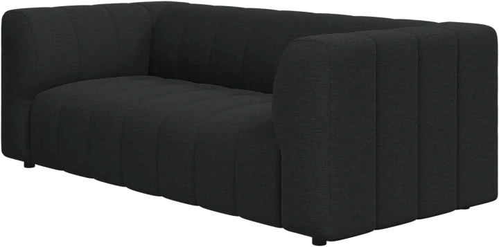 2,5-х местный  диван Bellagio -  Nani 2111 Ткань темно-серого цвета -  Под заказ