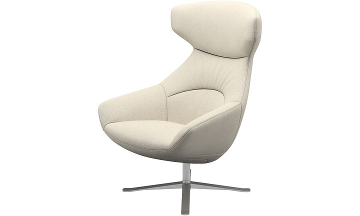 Кресло Porto с функцией вращения - Bresso 3150 Бежевая ткань -  Под заказ