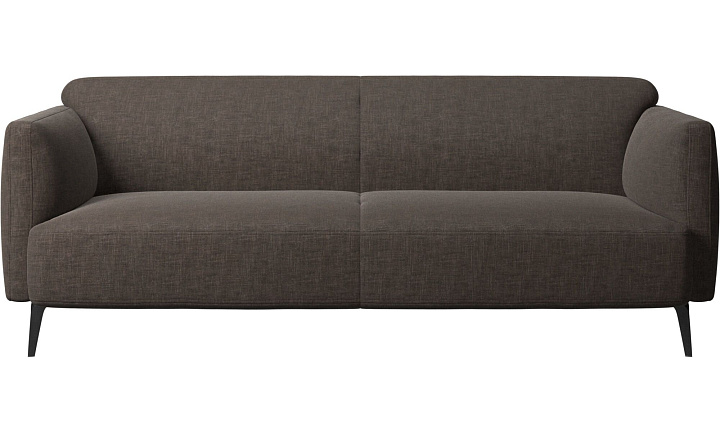 2,5 местный диван Modena с подлокотниками - Napoli 2251 Ткань серо-коричневого цвета  -  Под заказ
