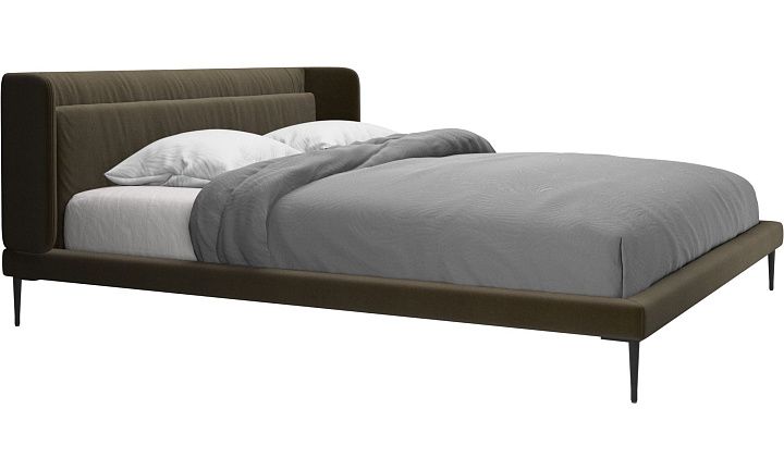 Кровать Austin, без матраса - Velvet 3132 Ткань пыльно-коричневого цвета  -  Под заказ