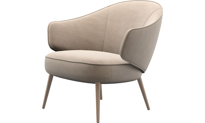 Кресло Charlotte -  Velvet 3033 Tкань песочного цвета -  Под заказ