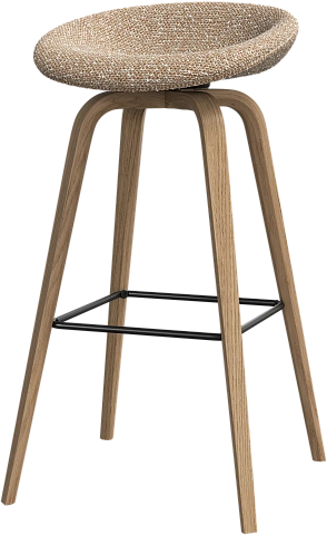 Барный стул Hauge - Avellino ткань бежевого  цвета 3251 -  Под заказ