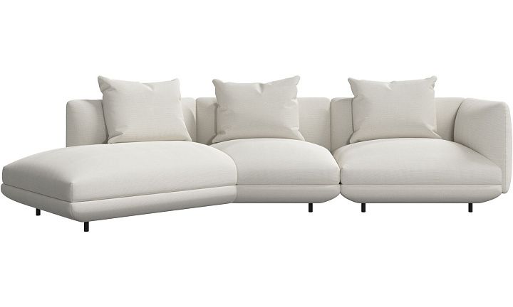 3-местный диван c козеткой Salamanca - Skagen 3161 Песочная ткань  -  Под заказ