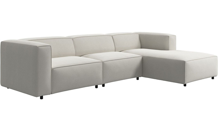 Диван с козеткой Carmo - Skagen 3160 Бежевая ткань  -  Под заказ