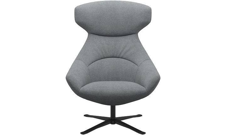 Кресло Porto с функцией вращения - Bresso 3152 Серая ткань  -  Под заказ