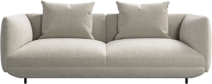 2-местный модуль Salamanca с 2 подлокотниками -  Ravello 3221 Ткань бежевого цвета  -  Под заказ