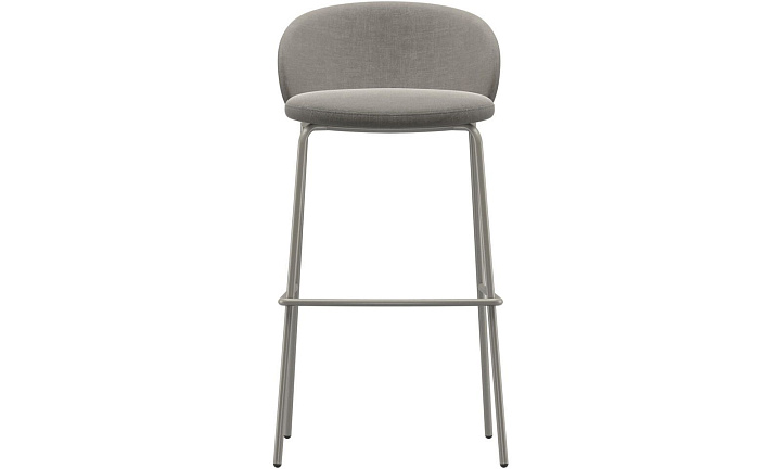 Барный стул Princeton - Napoli 2250 Ткань серебристо-серая  -  Под заказ