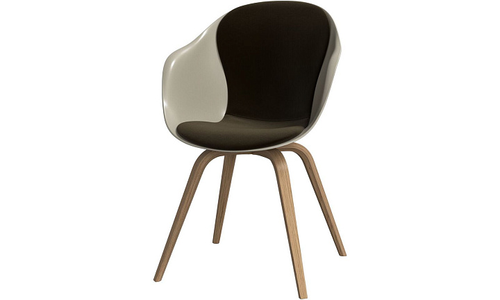 Обеденный стул Hauge - Velvet 3132 Ткань пыльно-коричневого цвета  -  Под заказ