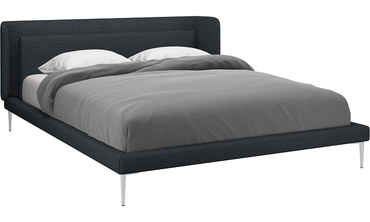 Кровать Austin, без матраса - Bristol 3065 Синяя ткань  -  Под заказ