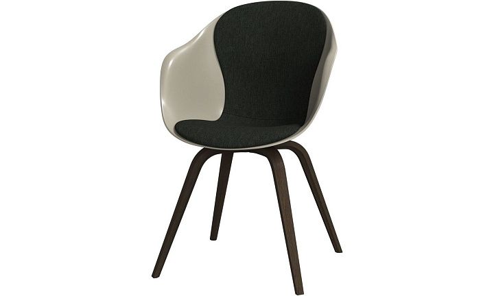 Обеденный стул Hauge - Bristol 3068 Темно-зеленая ткань  -  Под заказ