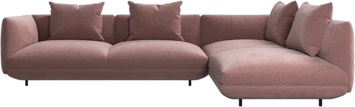 Угловой диван Salamanca -  Ravello 3224 Ткань  пыльно-розового цвета  -  Под заказ