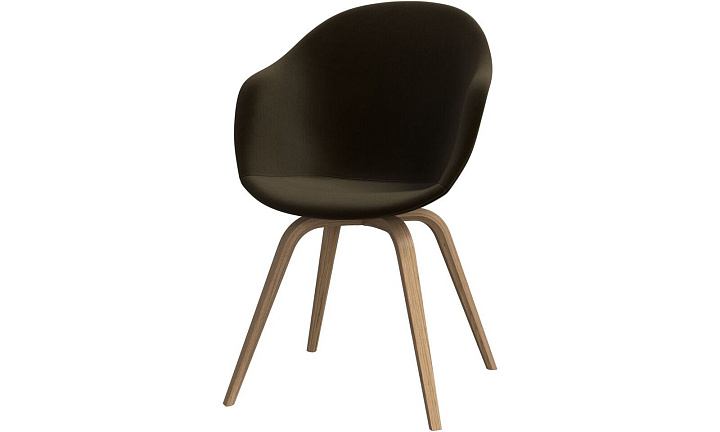 Обеденный стул Hauge - Velvet 3132 Ткань пыльно-коричневого цвета  -  Под заказ