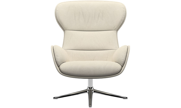 Кресло Reno с функцией вращения - Bresso 3150 Бежевая ткань -  Под заказ