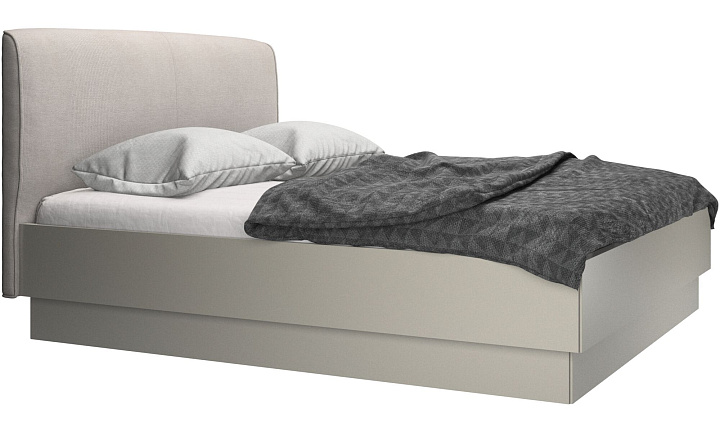 Кровать Houston с местом для хранения - Bresso 3151 Песочная ткань  -  Под заказ