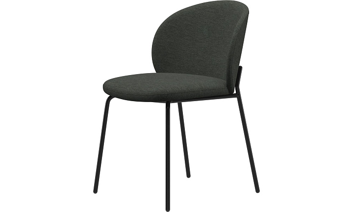 Обеденный стул Princeton - Bristol 3068 Темно-зеленая ткань  -  Под заказ