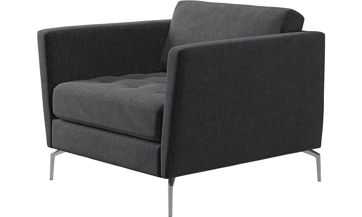 Кресло Osaka - Napoli 2255 Ткань цвета серого камня -  Под заказ