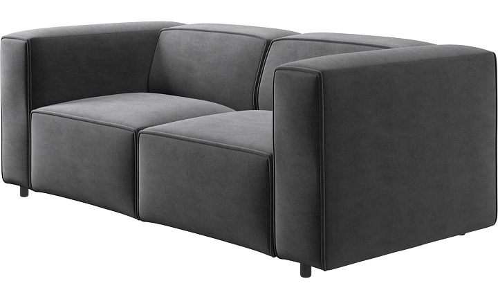 Диван Carmo - Velvet 3030 Серая ткань  -  Под заказ
